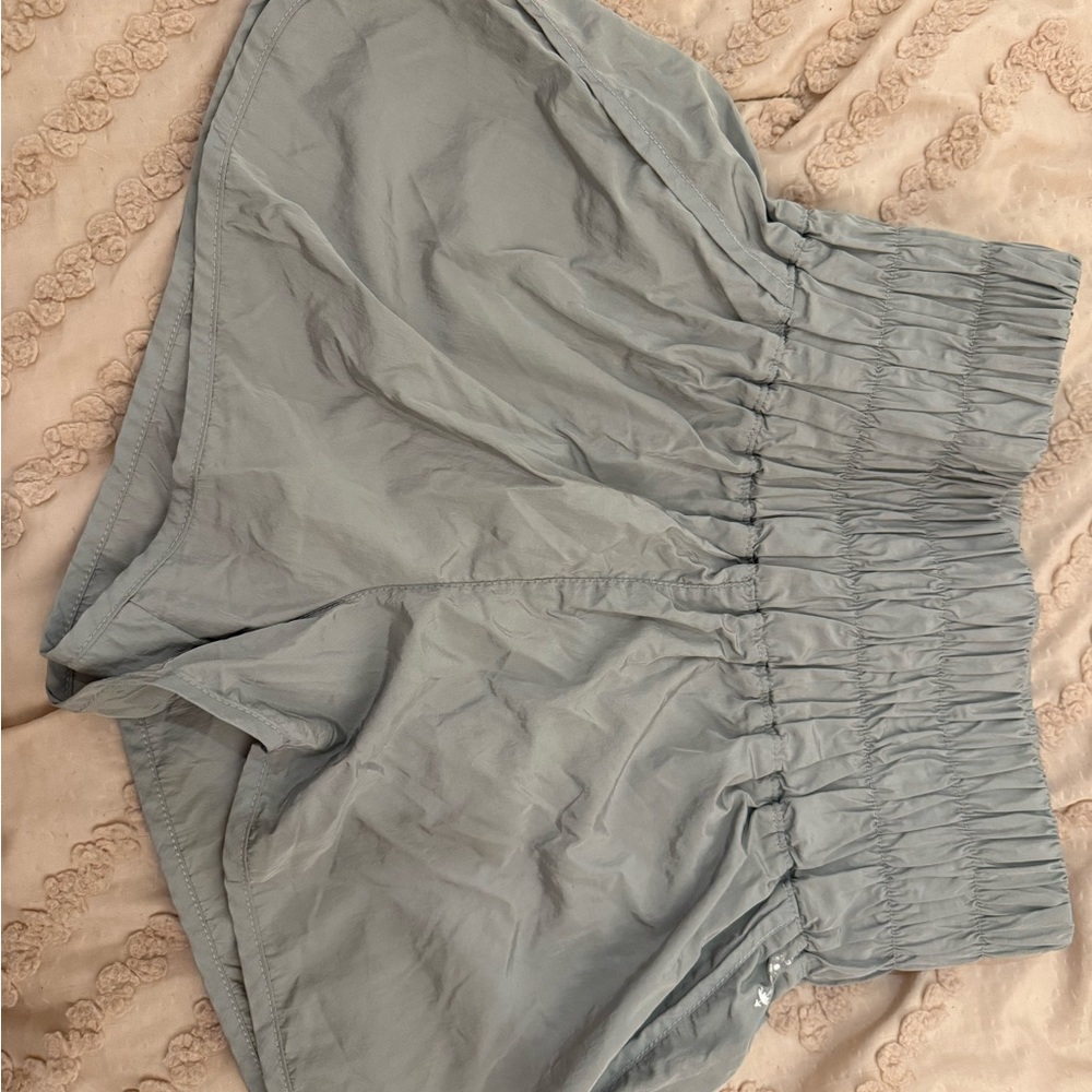 FP Movement by Free People Light Gray High-Waisted The Way Home Shorts